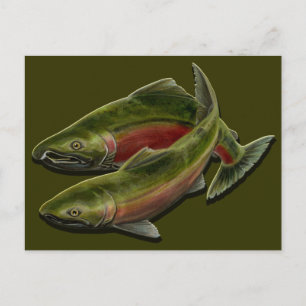 Carte postale de pêche personnalisée BC Carte post