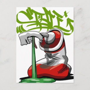 carte postale de peinture