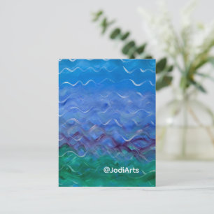 Carte postale de peinture à l'eau