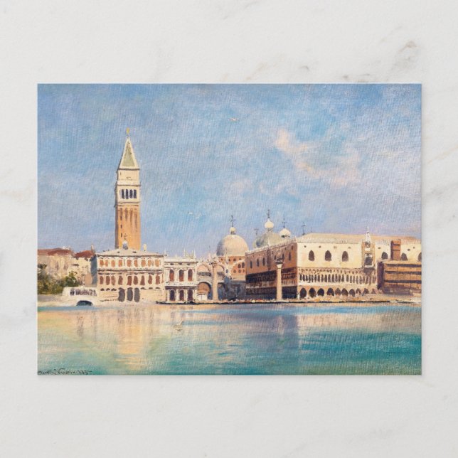 Carte postale de peinture Venise vintage (Devant)