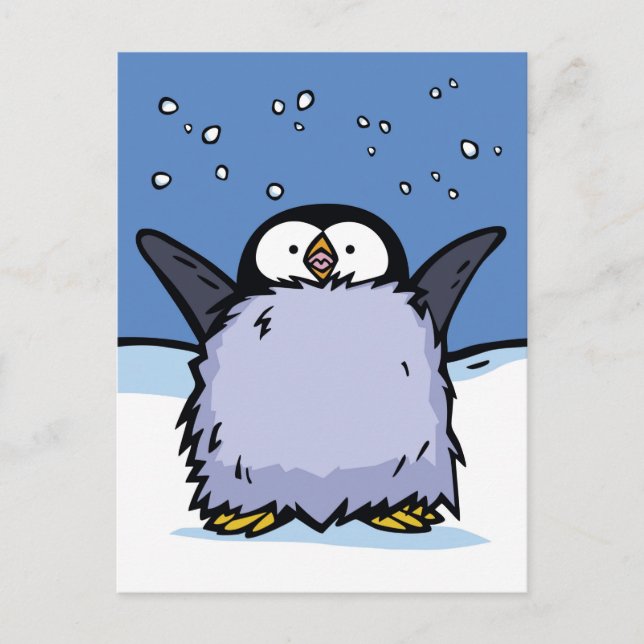 Carte postale de Penguin Chick Happy (Devant)