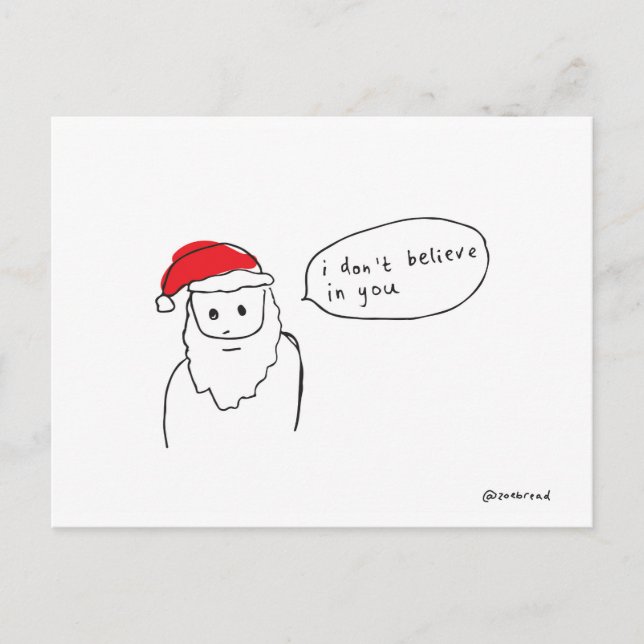 carte postale de père Noël (Devant)