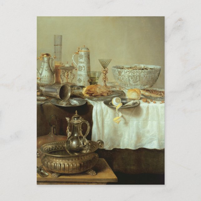 Carte Postale De petit déjeuner toujours la vie, 1638 (Devant)