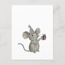 carte postale de petite souris