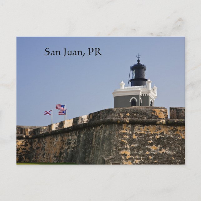 Carte postale de phare de San Juan (Devant)