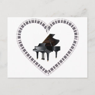 Carte postale de piano
