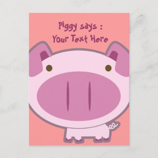 CARTE POSTALE DE PIGGIE ROSE CUITE