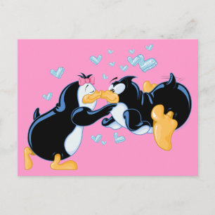 Carte postale de pingouins baisants
