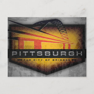 Carte postale de Pittsburgh Fort Pitt Bridge