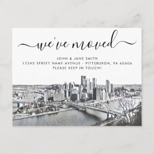 Carte postale de Pittsburgh Moving Faire-part