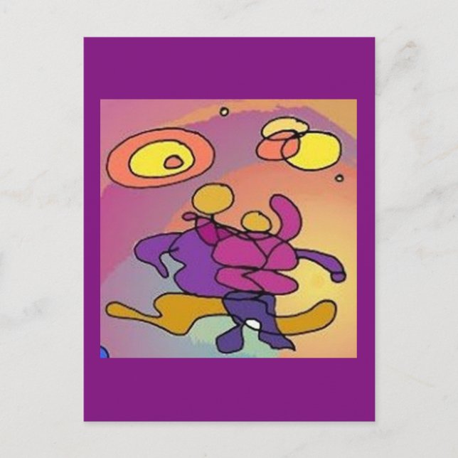 Carte postale de Planet Dancers Art Abstrait (Devant)