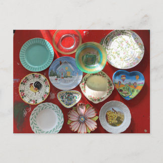 Carte postale de plats vintages