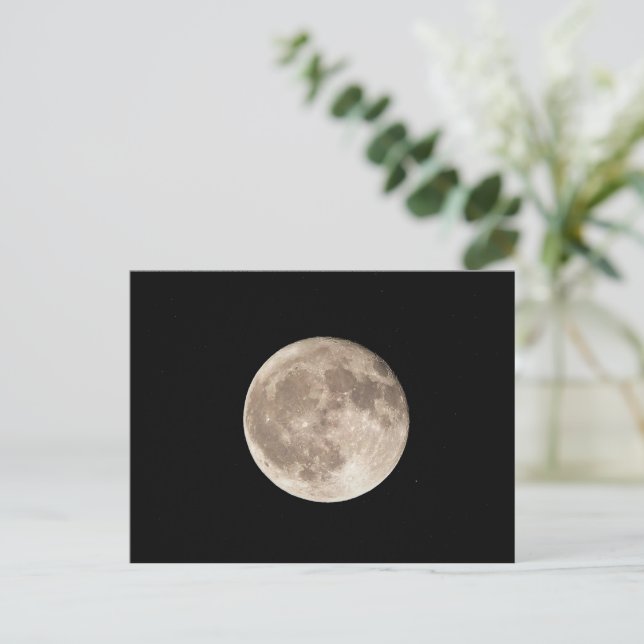 Carte postale de pleine lune (Debout devant)