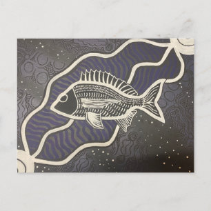 Carte postale de poisson autochtone australien