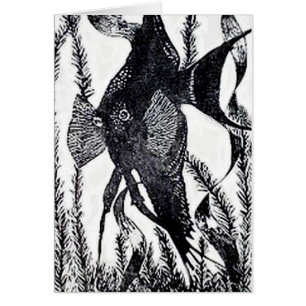 Carte postale de poissons d'ange