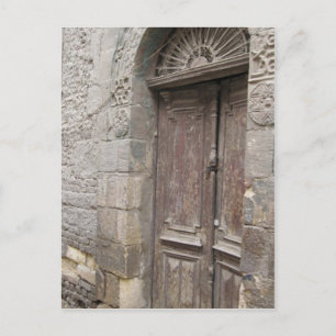 Carte postale de porte d'architecture du Caire