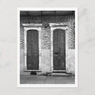 Carte postale de porte et fenêtre