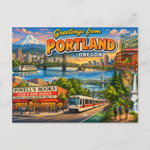 Carte postale de Portland Oregon