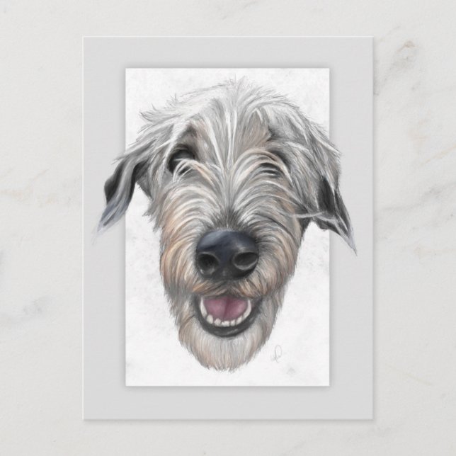 Carte postale de portrait dessiné à la main par le (Devant)