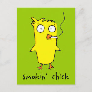 Carte postale de poussin de Smokin'