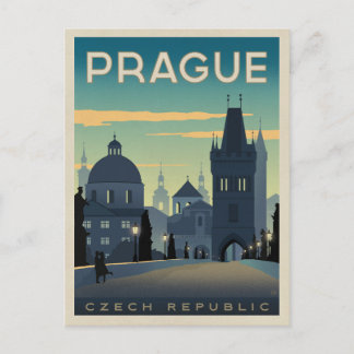 Carte Postale de Prague, République Tchèque