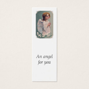 Carte postale de prière d'ange victorien