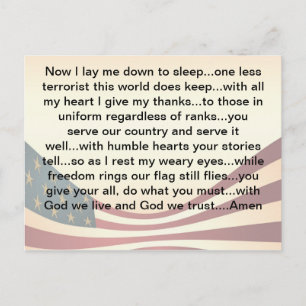 Carte postale de prière du 1er mai