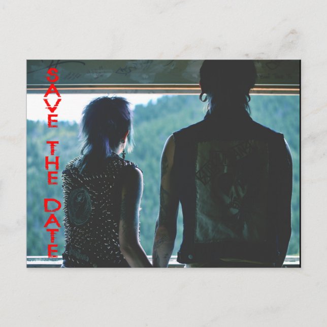 Carte postale de punk rock emo punk pour annoncer  (Devant)