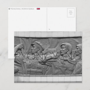 Carte postale de Pyongyang, Corée du Nord