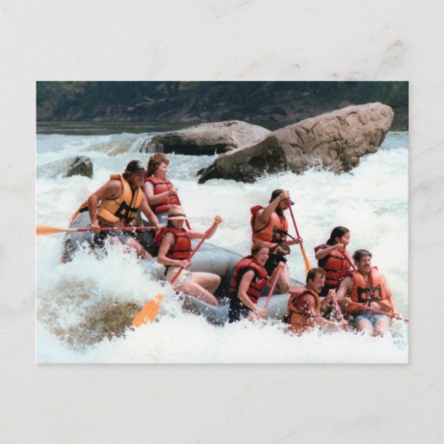 Carte postale de rafting sur la Youghiogheny (Devant)
