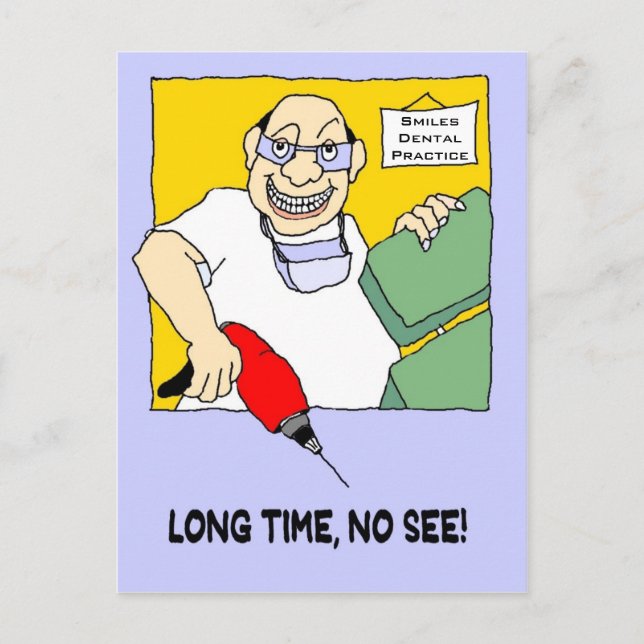 Carte postale de rappel de contrôle dentaire (Devant)