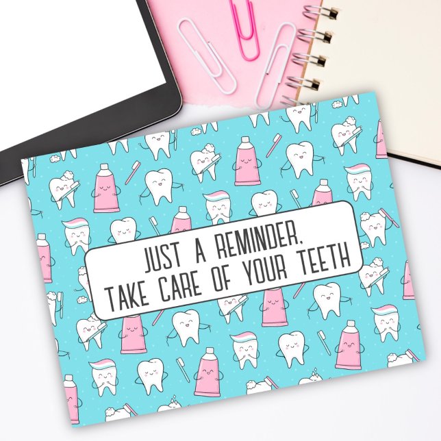 Carte postale de rappel de rendez-vous dentaire (Créateur téléchargé)