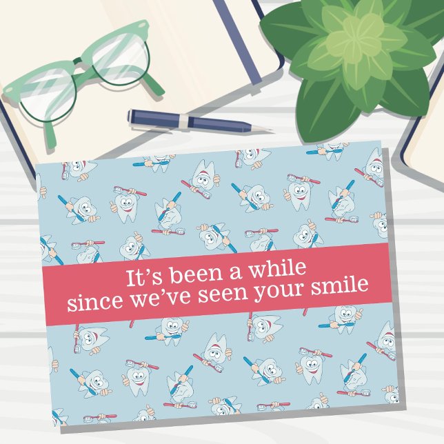 Carte postale de rappel de rendez-vous dentaire (Créateur téléchargé)