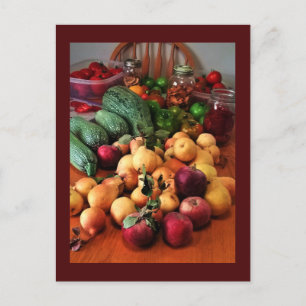 Carte postale de récolte d'automne