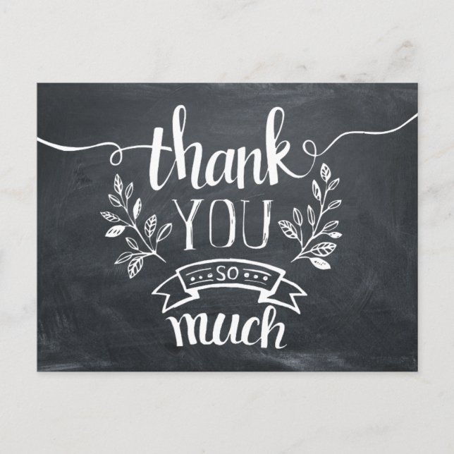 Carte postale de remerciement (Devant)