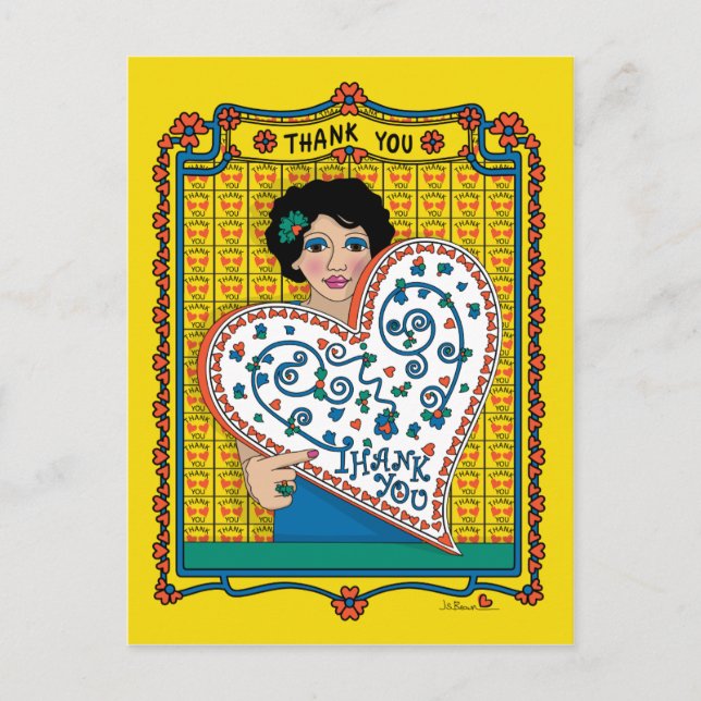 Carte postale de remerciement (Devant)