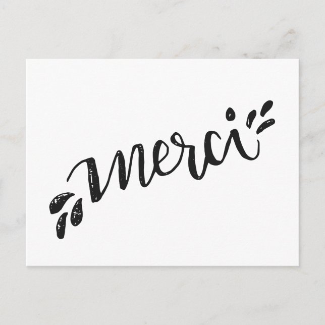 Carte postale de remerciement (Devant)