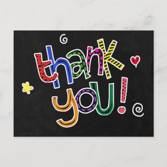 Carte postale de remerciement (Devant)