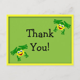 Carte postale de remerciement d'anniversaire de gr