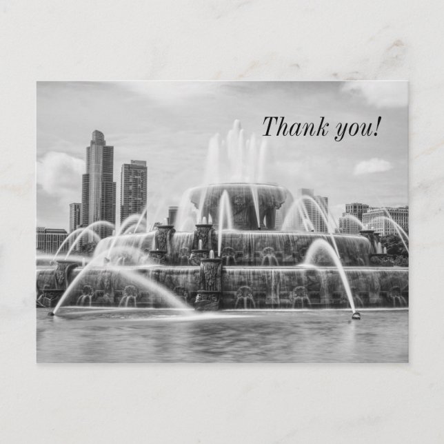 Carte postale de remerciement de Chicago Buckingha (Devant)