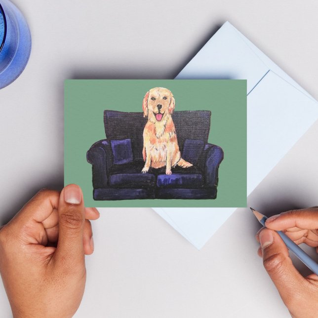 Carte postale de remerciement de chien Labrador do (Créateur téléchargé)