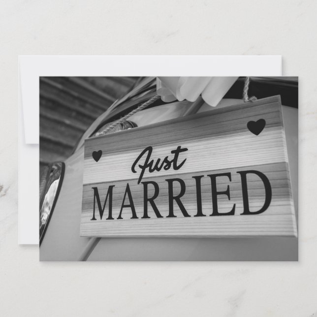 Carte postale de remerciement de mariage manuscrit (Devant)