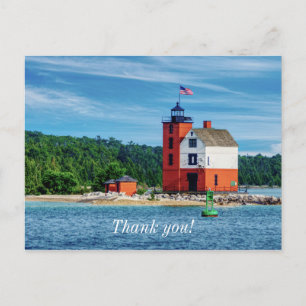 Carte postale de remerciement de Round Island