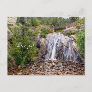 Carte postale de remerciement des chutes Rocky Hel