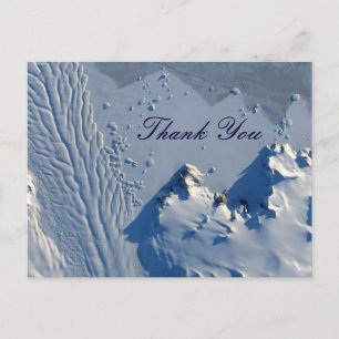 Carte postale de remerciement du glacier Matusevic
