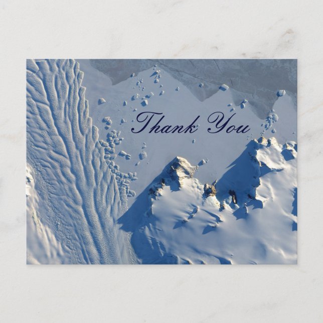 Carte postale de remerciement du glacier Matusevic (Devant)