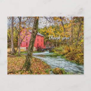 Carte postale de remerciement du moulin de la ruel