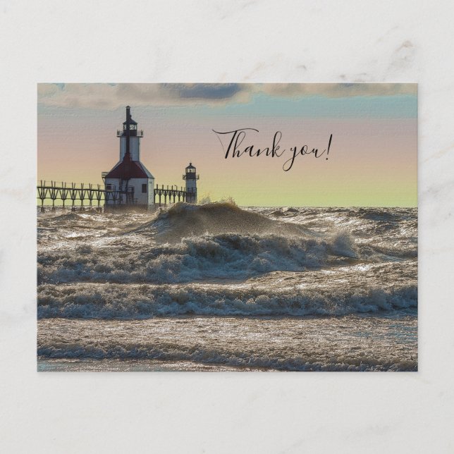 Carte postale de remerciement du phare de St Josep (Devant)