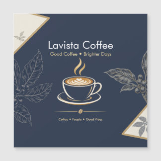 Carte postale de remerciement élégante pour café a