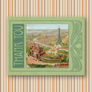 Carte postale de remerciement Paris Nouveau